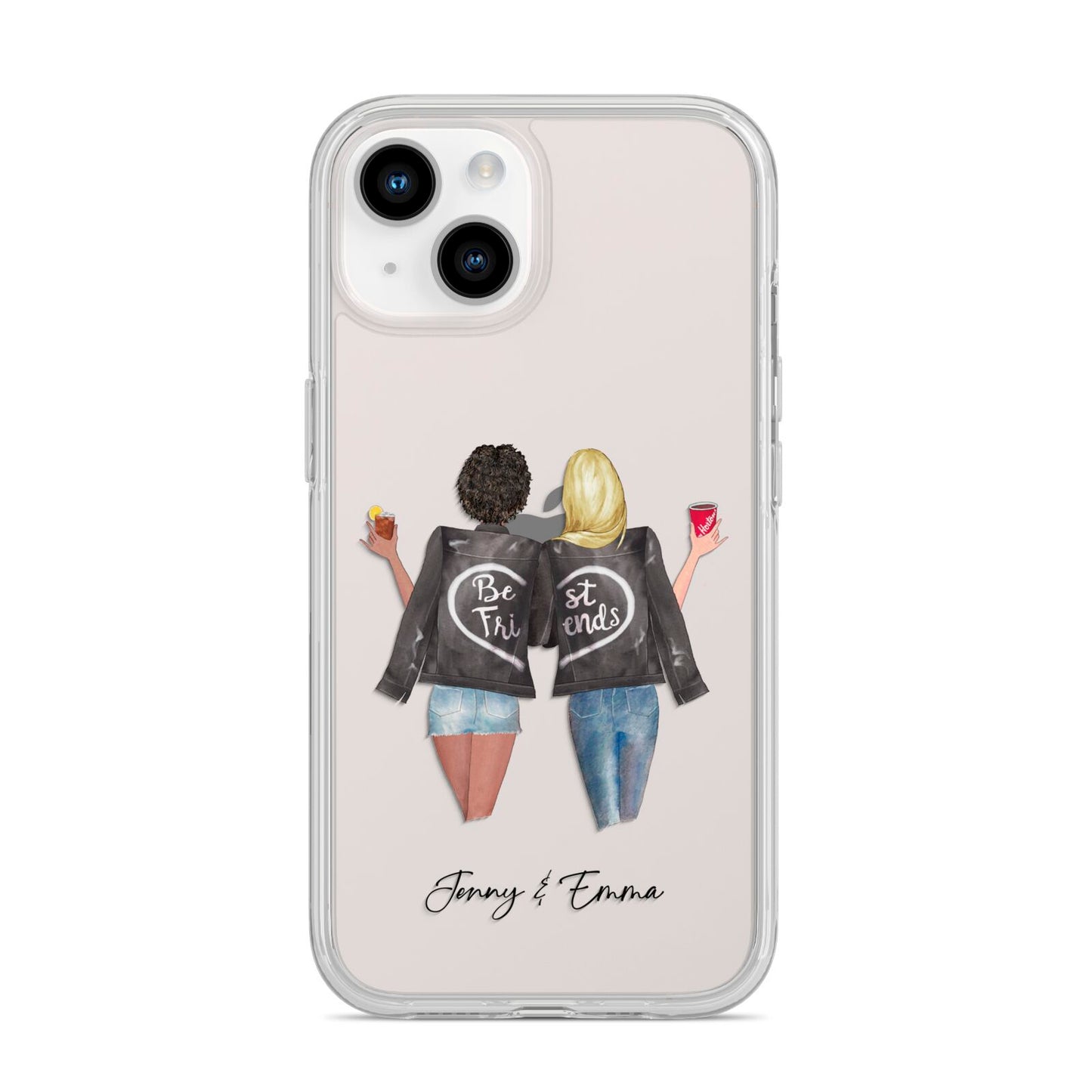 Best Friends iPhone 14 Clear Tough Case Starlight