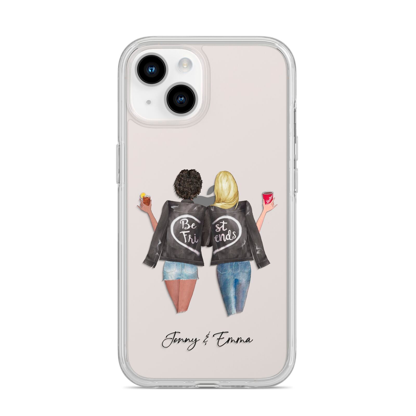 Best Friends iPhone 14 Clear Tough Case Starlight