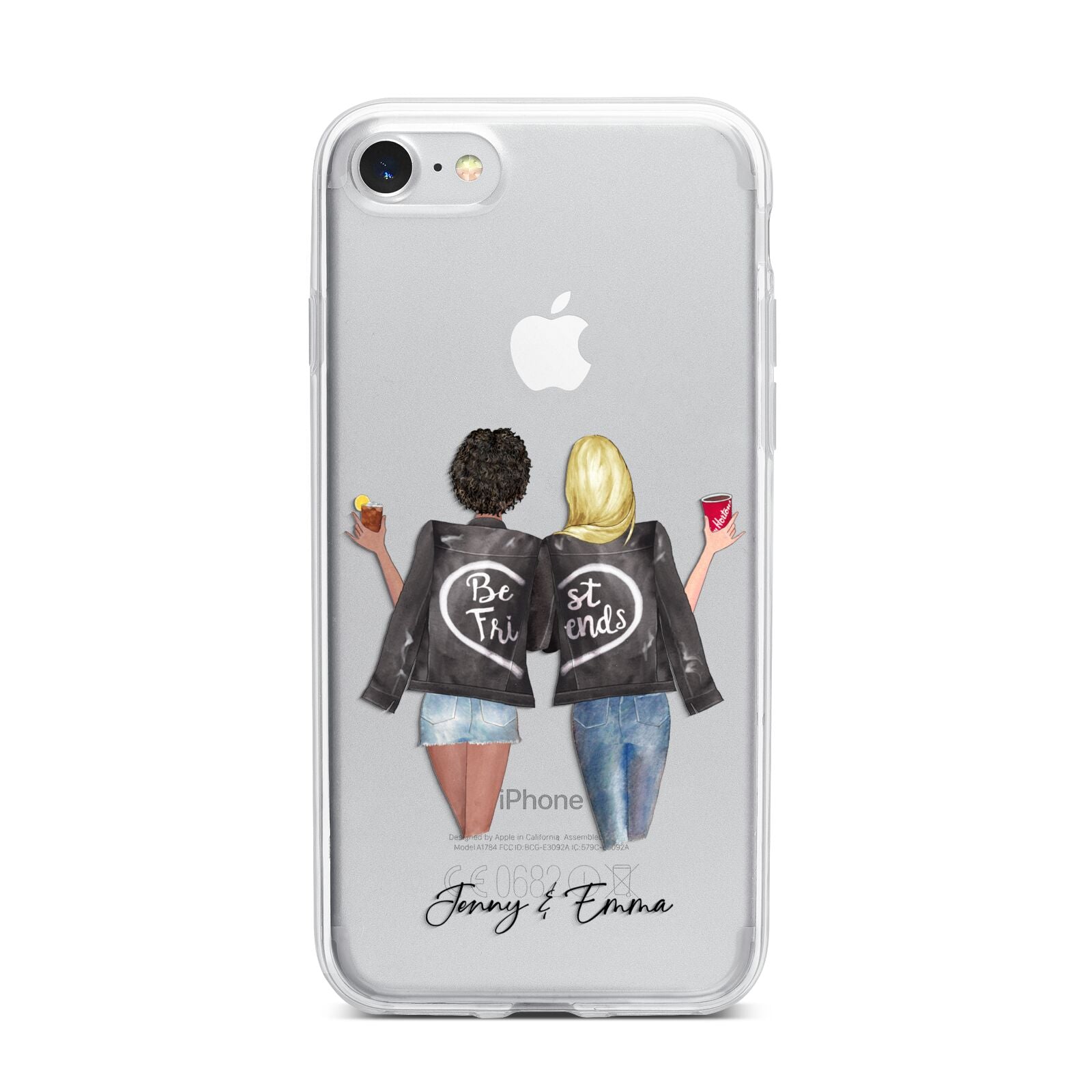 Best Friends iPhone 7 Bumper Case on Silver iPhone