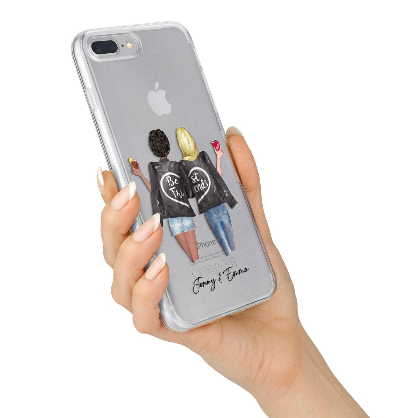 Best Friends iPhone 7 Plus Bumper Case on Silver iPhone Alternative Image