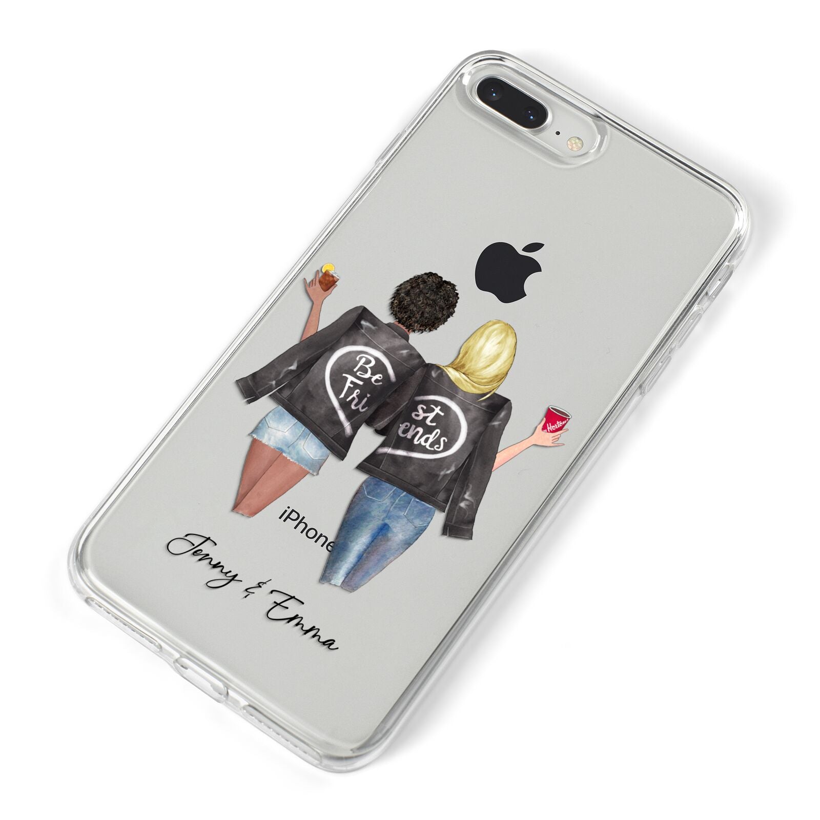 Best Friends iPhone 8 Plus Bumper Case on Silver iPhone Alternative Image