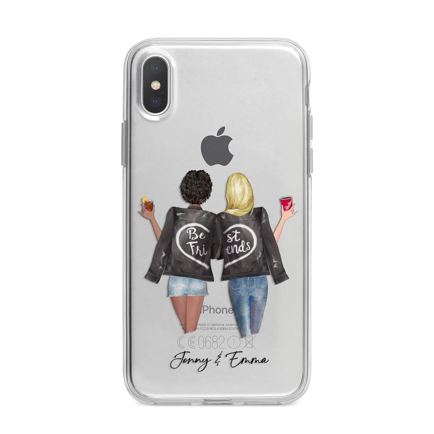 Best Friends iPhone X Bumper Case on Silver iPhone Alternative Image 1