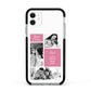 Best Mum Photo Collage Personalised Apple iPhone 11 in White with Black Impact Case