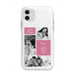 Best Mum Photo Collage Personalised Apple iPhone 11 in White with Bumper Case