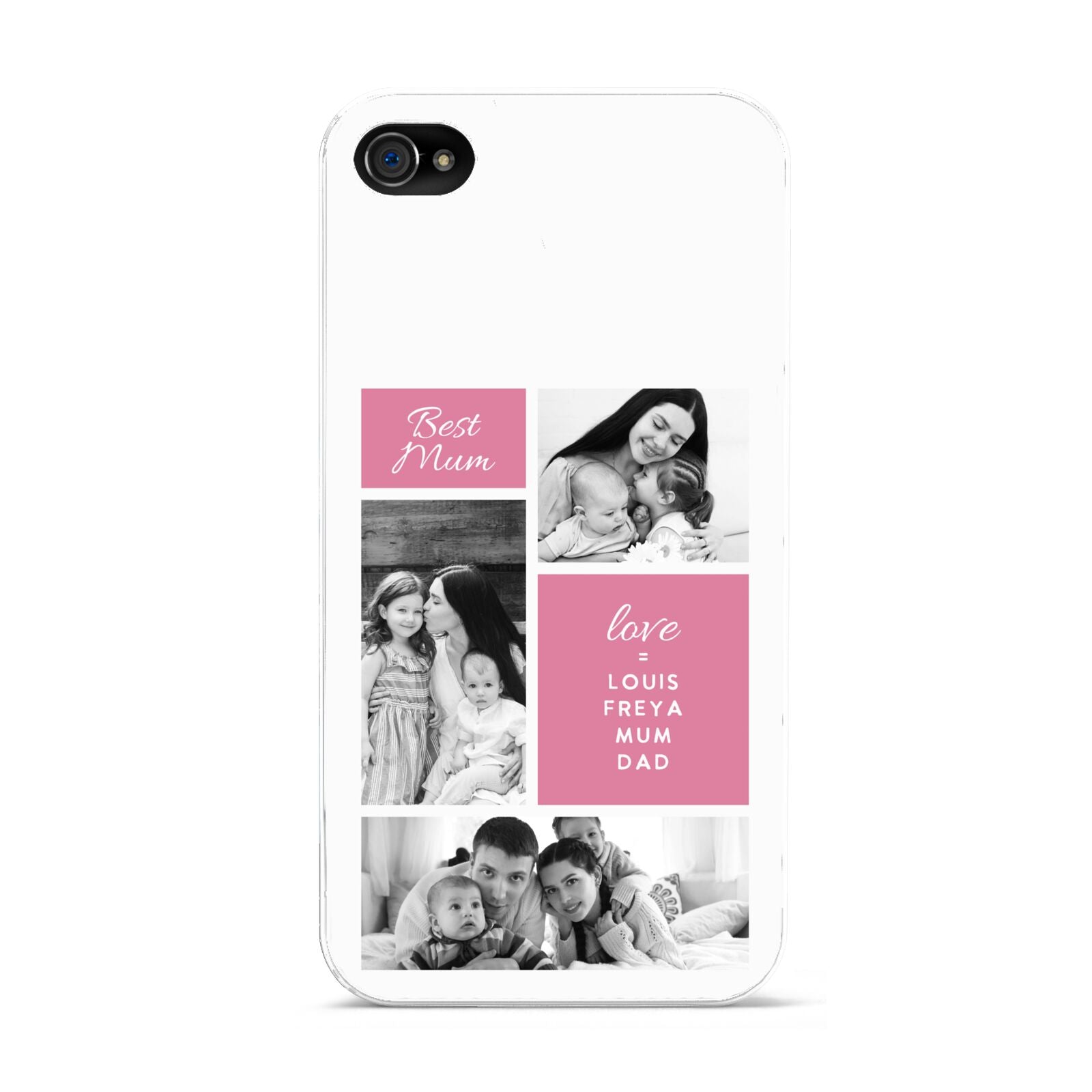 Best Mum Photo Collage Personalised Apple iPhone 4s Case
