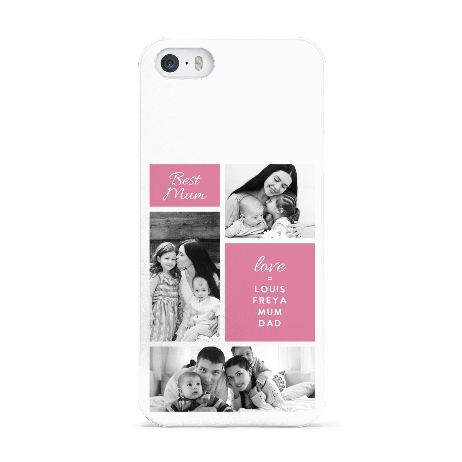 Best Mum Photo Collage Personalised Apple iPhone 5 Case