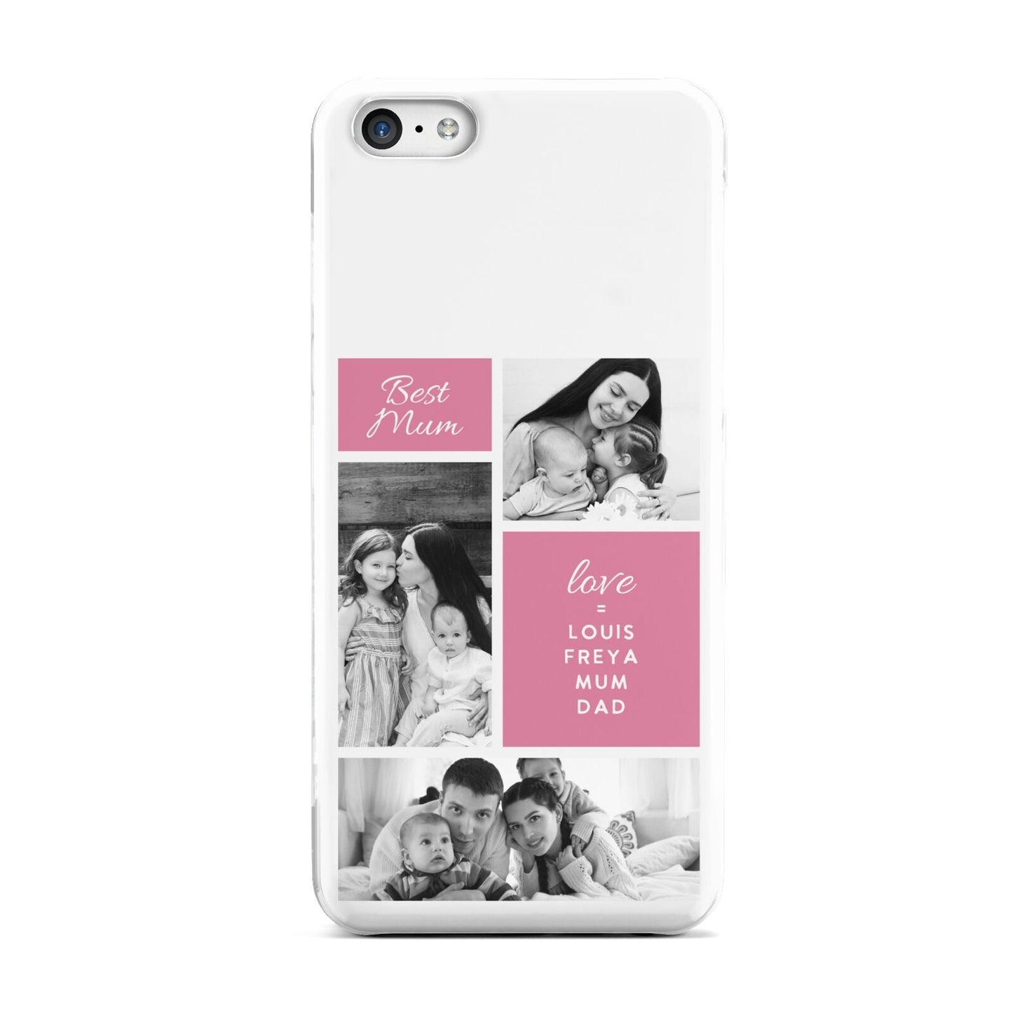 Best Mum Photo Collage Personalised Apple iPhone 5c Case