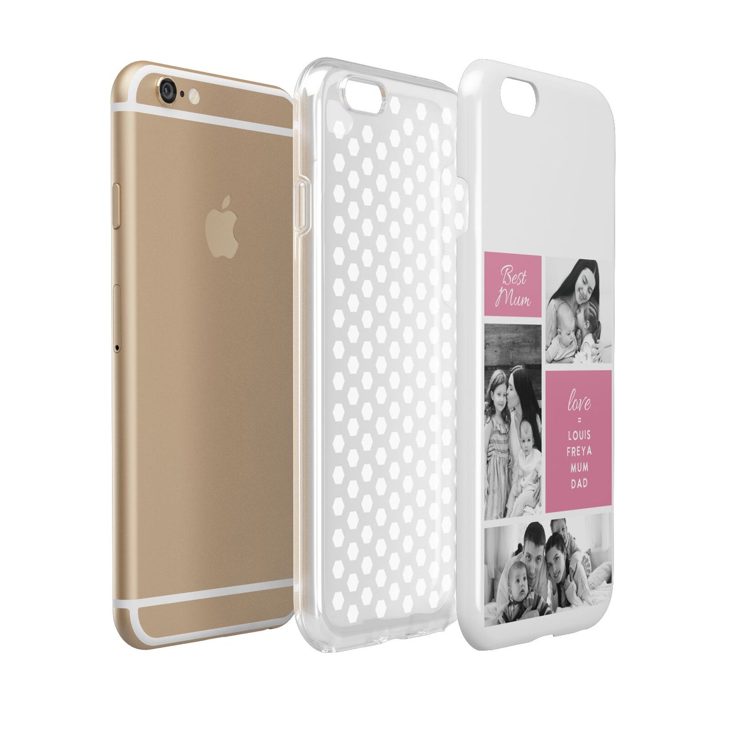 Best Mum Photo Collage Personalised Apple iPhone 6 3D Tough Case Expanded view