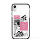 Best Mum Photo Collage Personalised Apple iPhone XR Impact Case Black Edge on Silver Phone