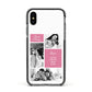 Best Mum Photo Collage Personalised Apple iPhone Xs Impact Case Black Edge on Black Phone