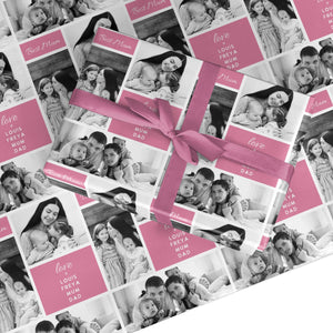 Beste Mama-Foto-Collagen-personalisiertes Geschenkpapier