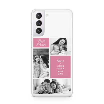 Best Mum Photo Collage Personalised Samsung S21 Case