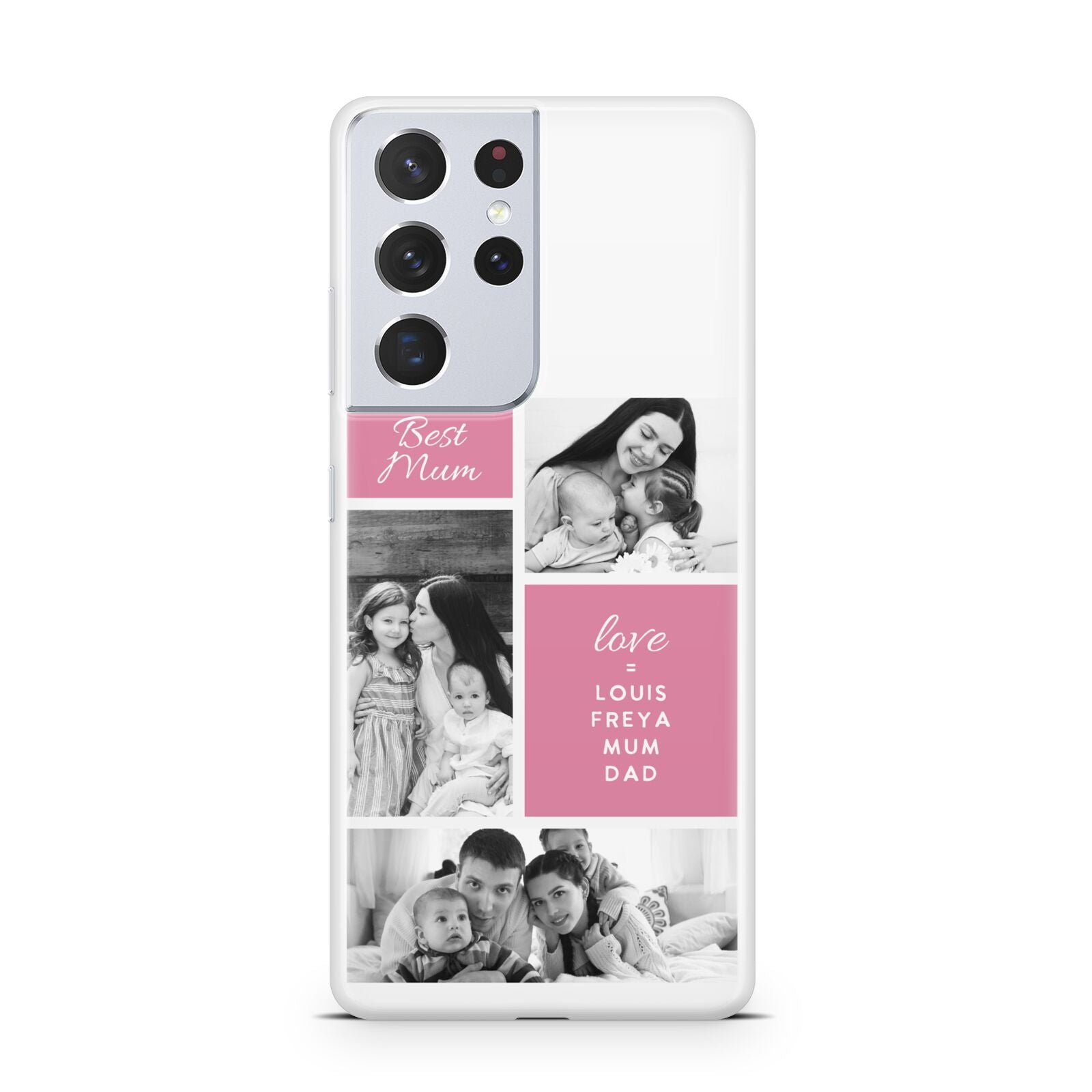 Best Mum Photo Collage Personalised Samsung S21 Ultra Case