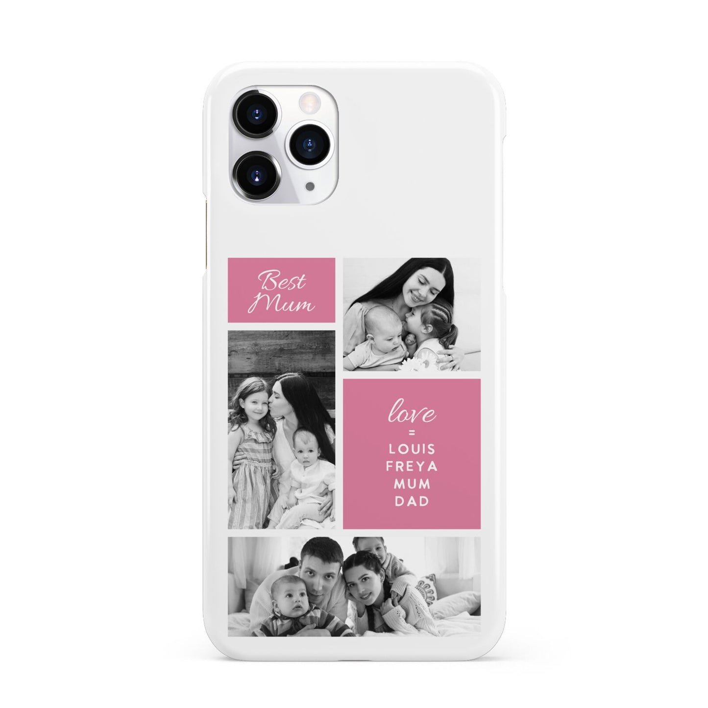 Best Mum Photo Collage Personalised iPhone 11 Pro 3D Snap Case