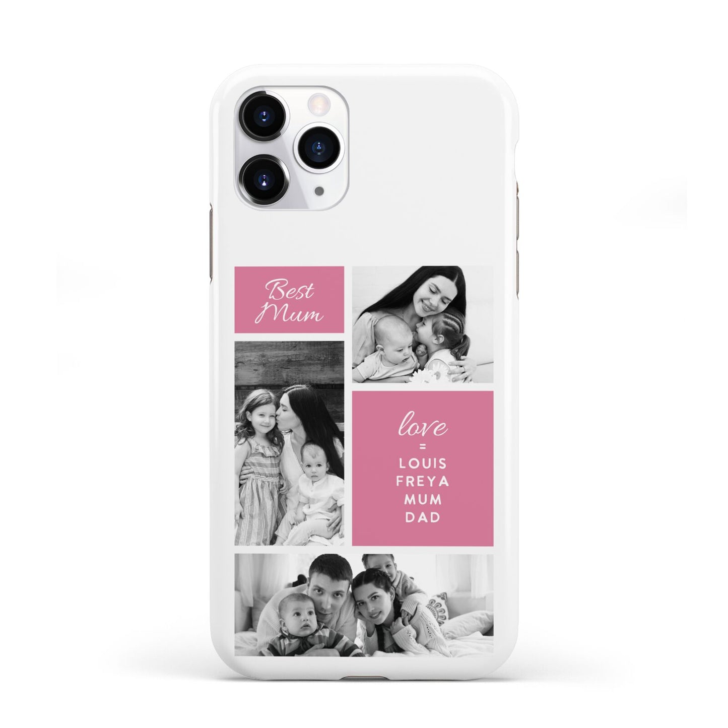 Best Mum Photo Collage Personalised iPhone 11 Pro 3D Tough Case