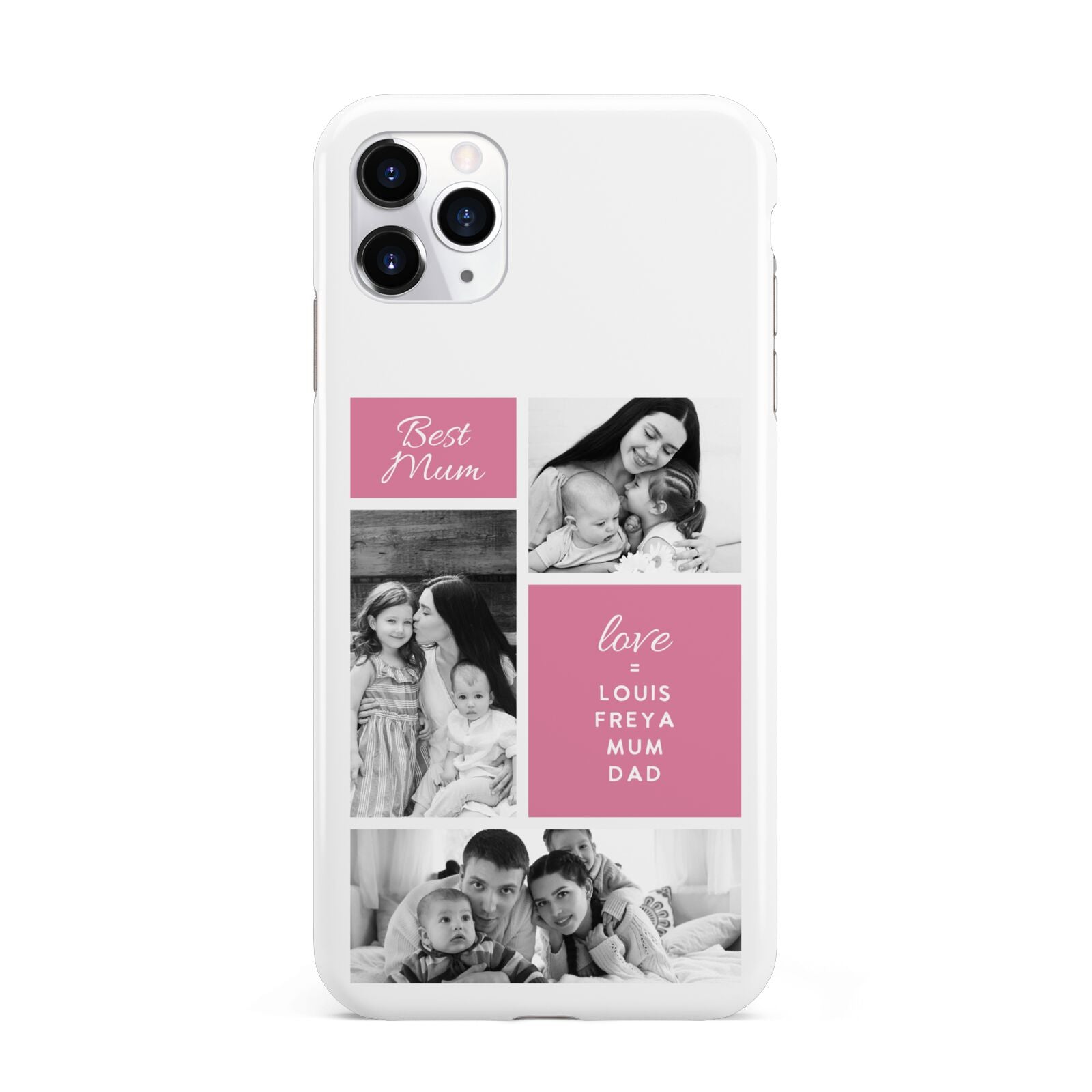 Best Mum Photo Collage Personalised iPhone 11 Pro Max 3D Tough Case