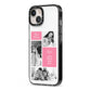 Best Mum Photo Collage Personalised iPhone 13 Black Impact Case Side Angle on Silver phone