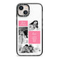 Best Mum Photo Collage Personalised iPhone 13 Black Impact Case on Silver phone