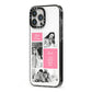 Best Mum Photo Collage Personalised iPhone 13 Pro Max Black Impact Case Side Angle on Silver phone