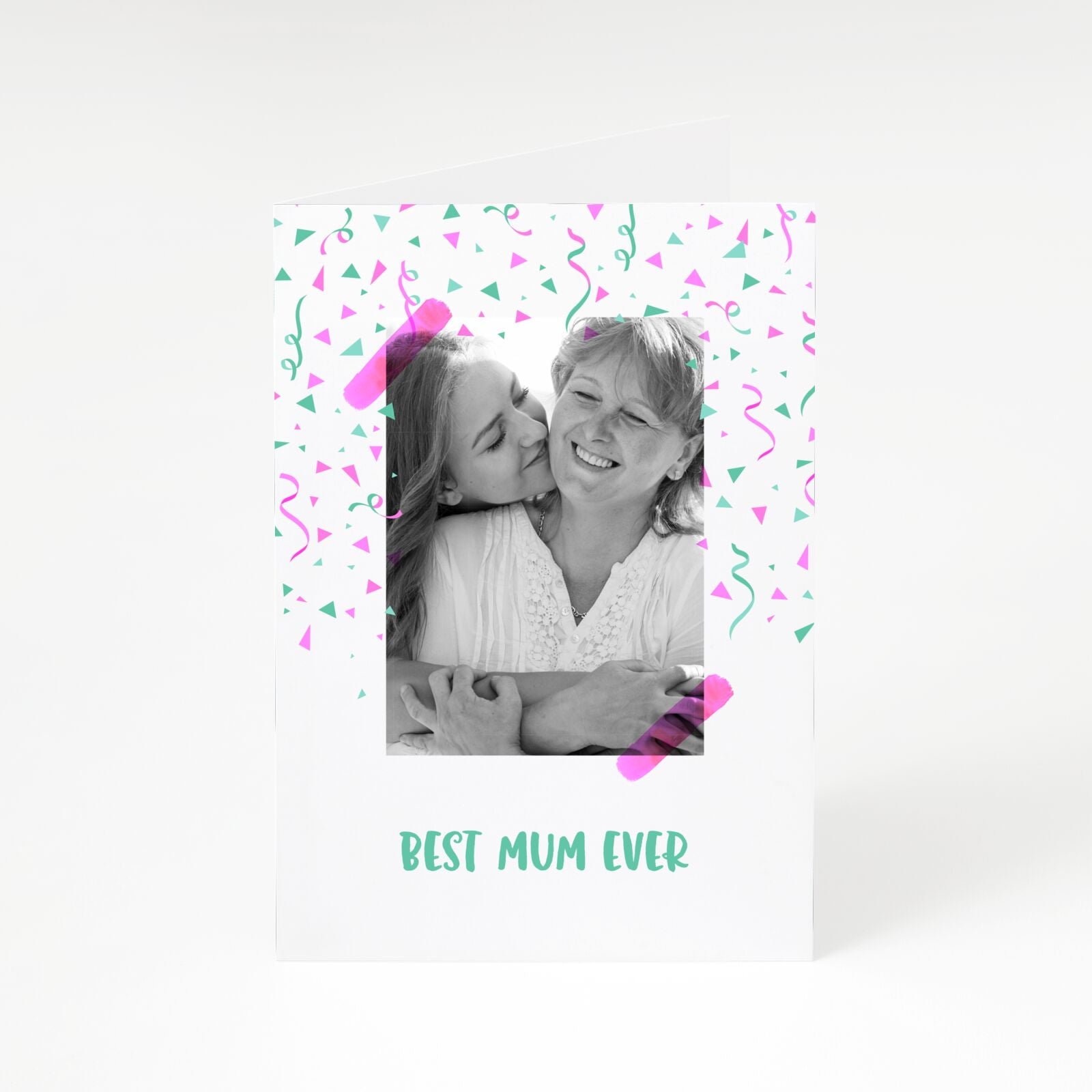 Best Mum Photo Upload Mothers Day A5 Greetings Card