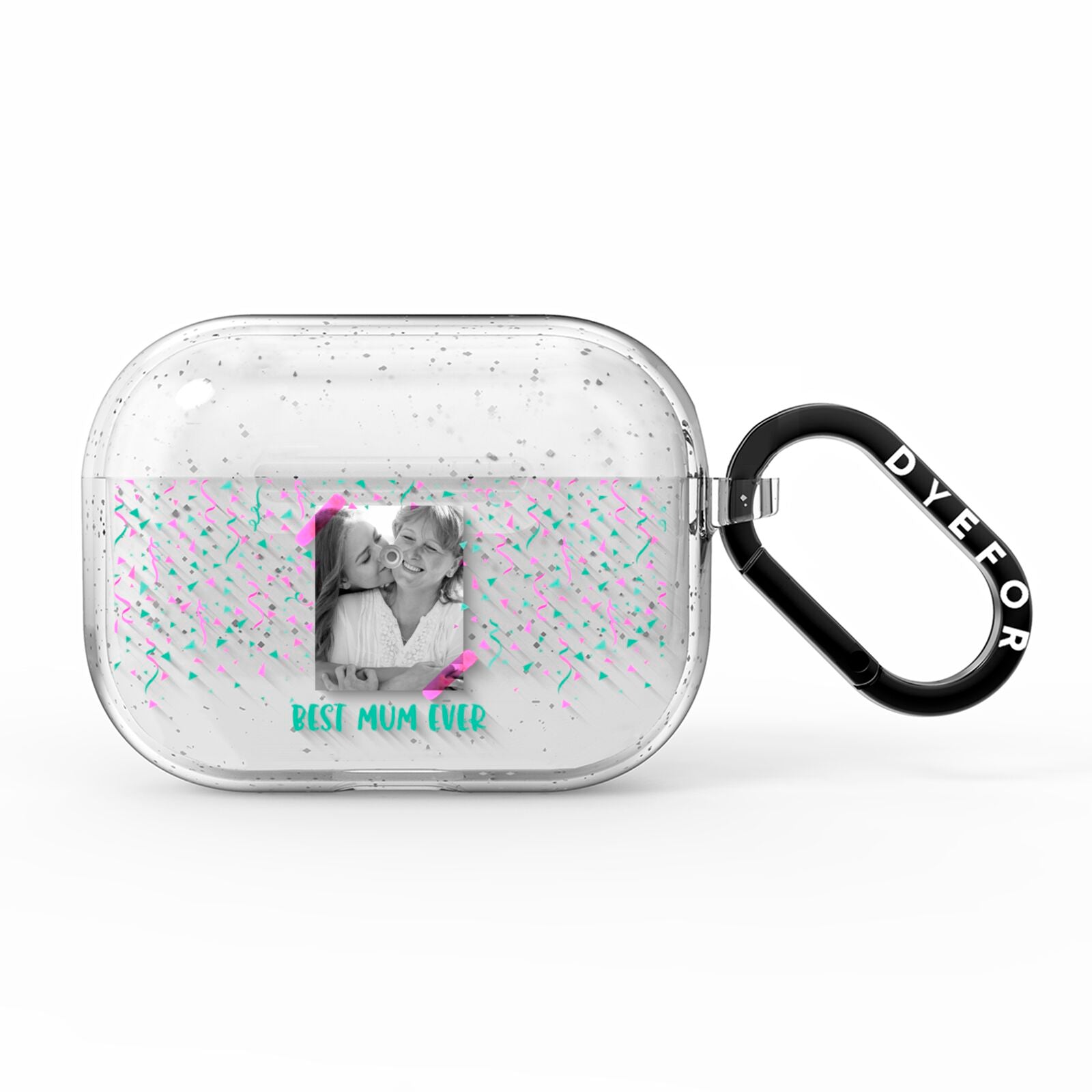 Best Mum Photo Upload Mothers Day AirPods Pro Glitter Case