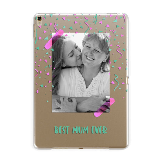 Best Mum Photo Upload Mothers Day Apple iPad Gold Case