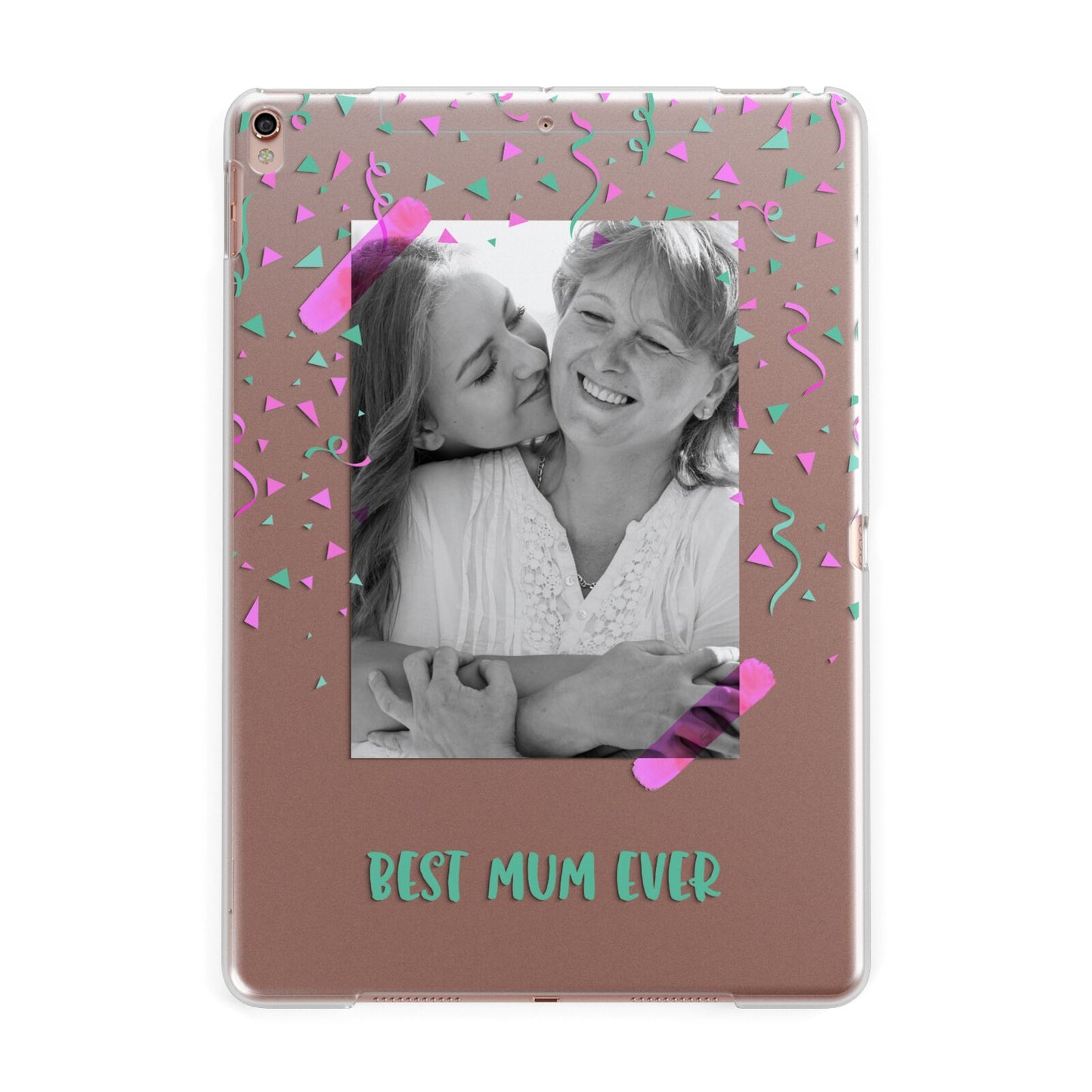 Best Mum Photo Upload Mothers Day Apple iPad Rose Gold Case