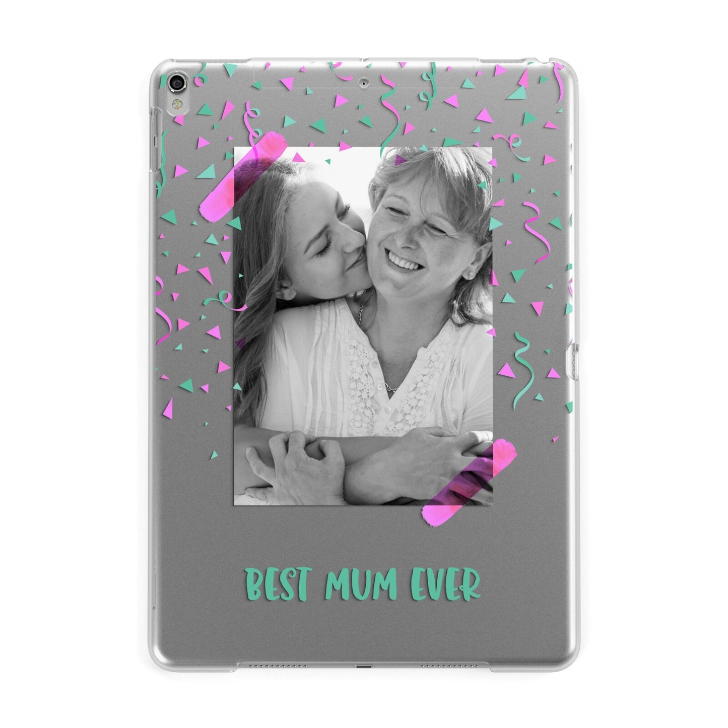 Best Mum Photo Upload Mothers Day Apple iPad Silver Case