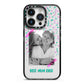 Best Mum Photo Upload Mothers Day iPhone 14 Pro Black Impact Case on Silver phone