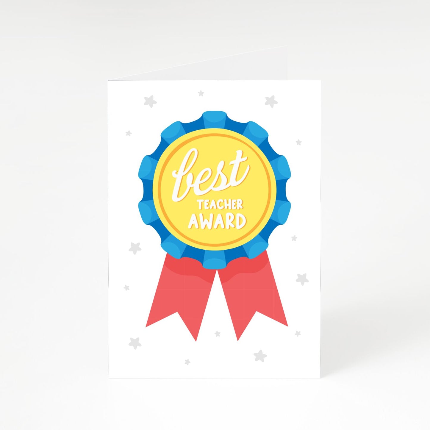 Best Teacher Award A5 Greetings Card