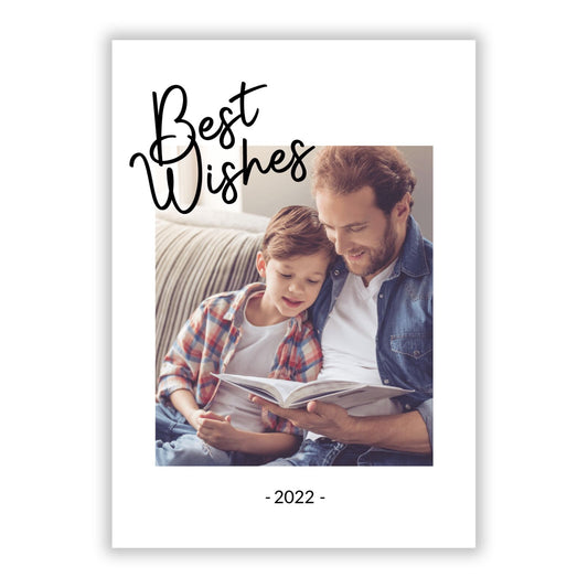 Best Wishes A5 Flat Greetings Card