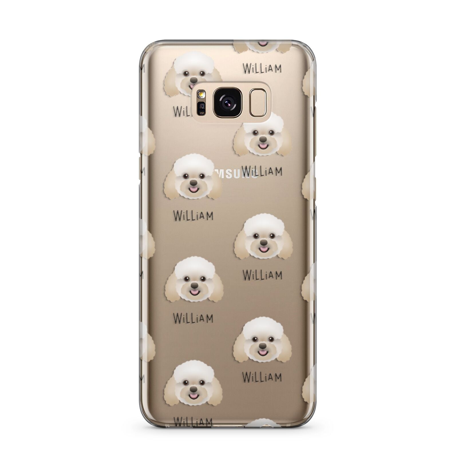 Bich poo Icon with Name Samsung Galaxy S8 Plus Case