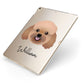 Bich poo Personalised Apple iPad Case on Gold iPad Side View