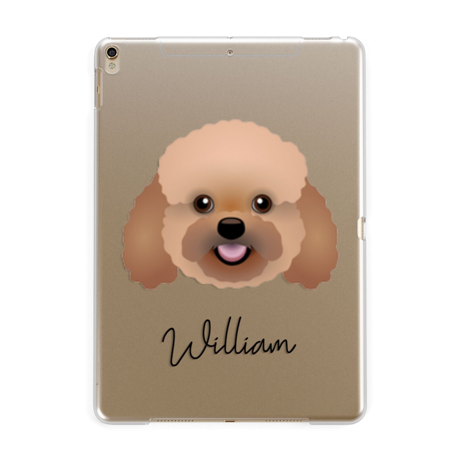 Bich poo Personalised Apple iPad Gold Case