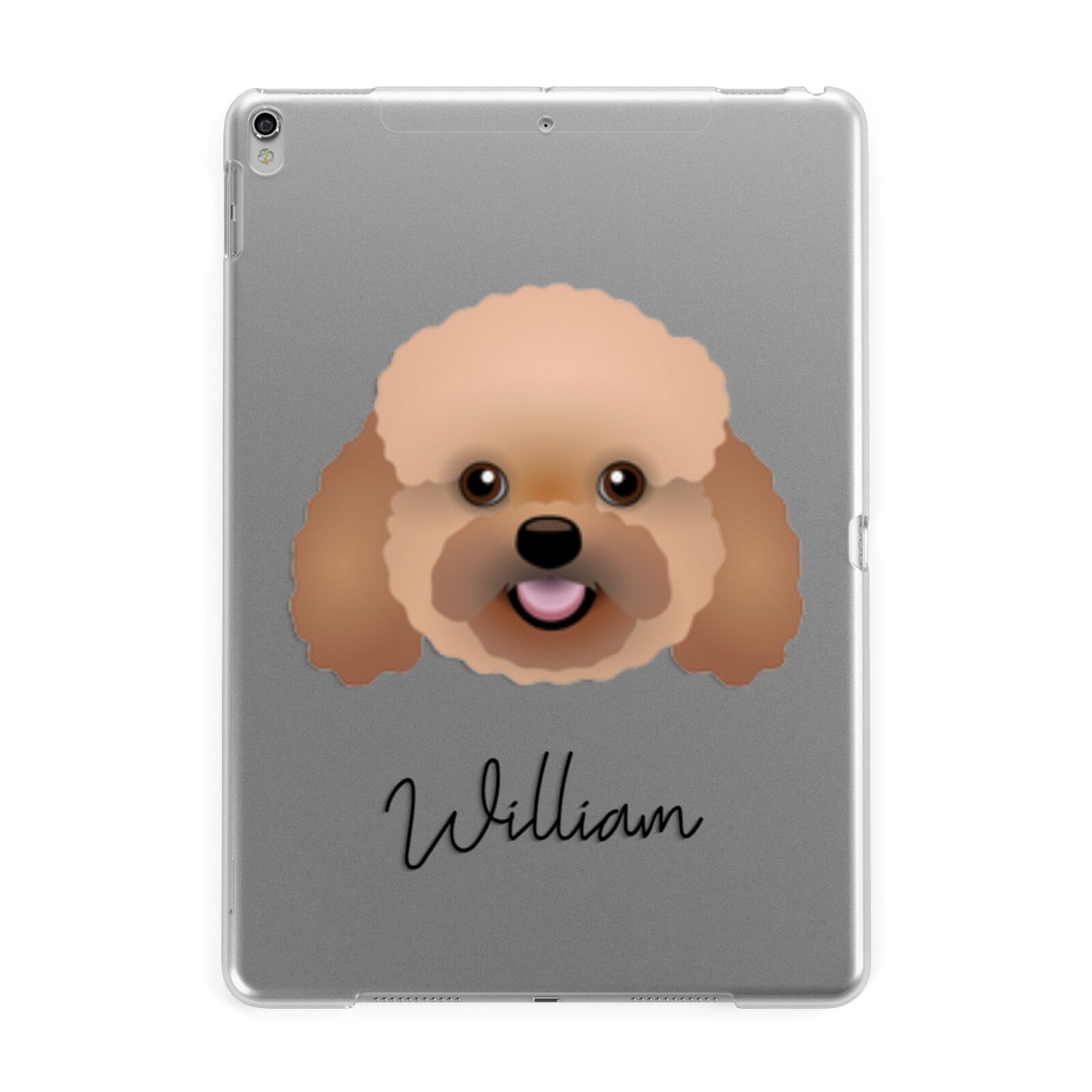 Bich poo Personalised Apple iPad Silver Case