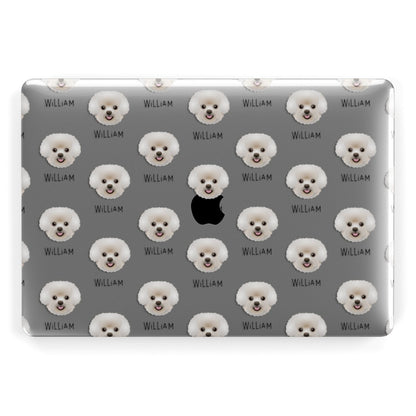 Bichon Frise Icon with Name Apple MacBook Case