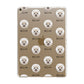 Bichon Frise Icon with Name Apple iPad Gold Case