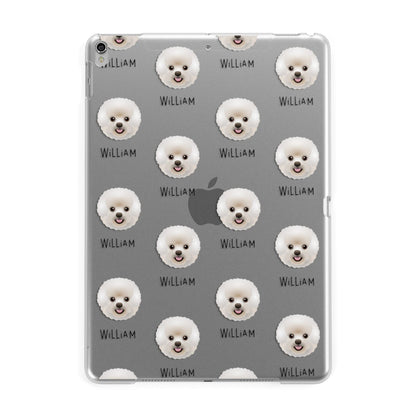 Bichon Frise Icon with Name Apple iPad Silver Case