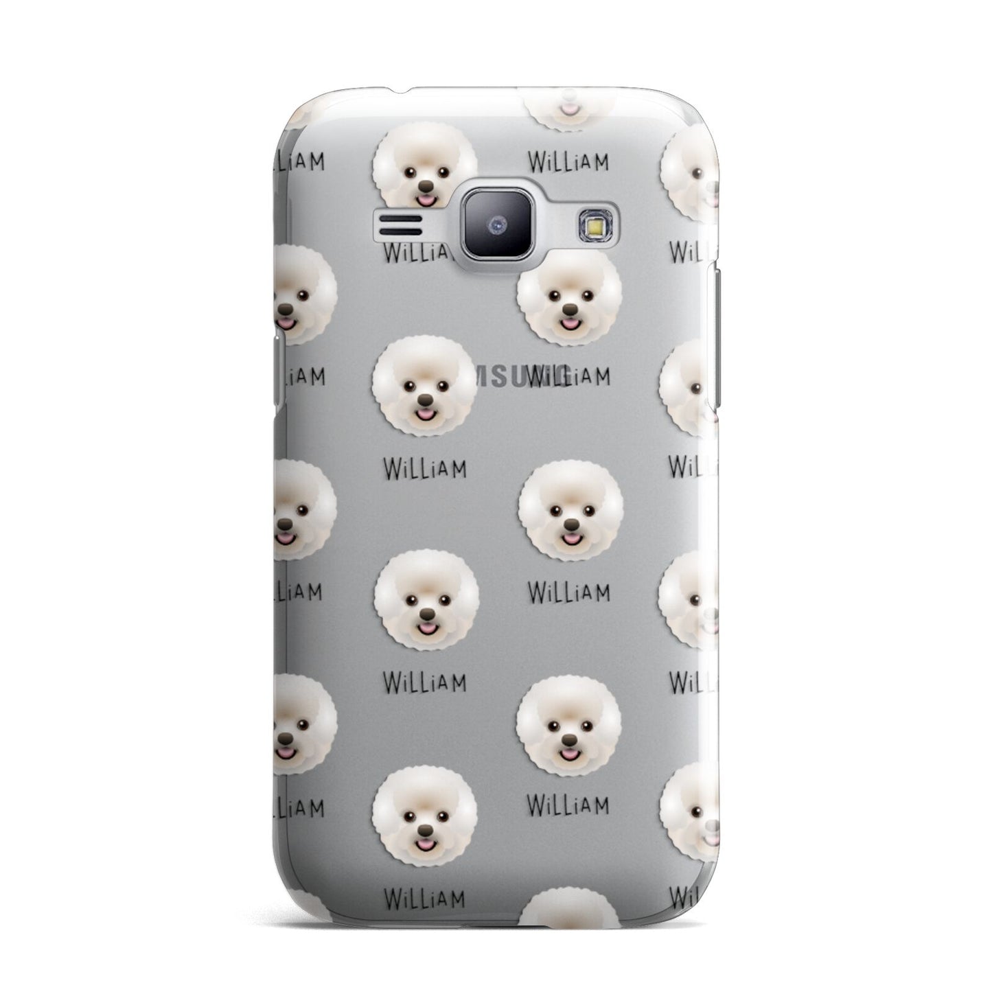 Bichon Frise Icon with Name Samsung Galaxy J1 2015 Case