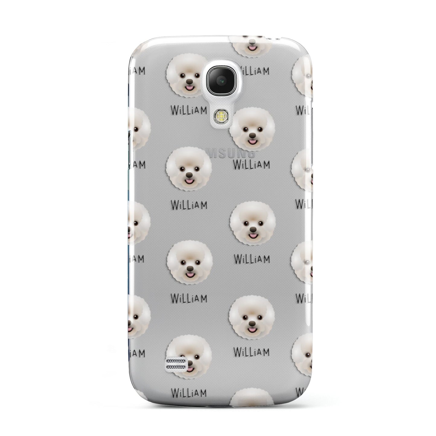 Bichon Frise Icon with Name Samsung Galaxy S4 Mini Case