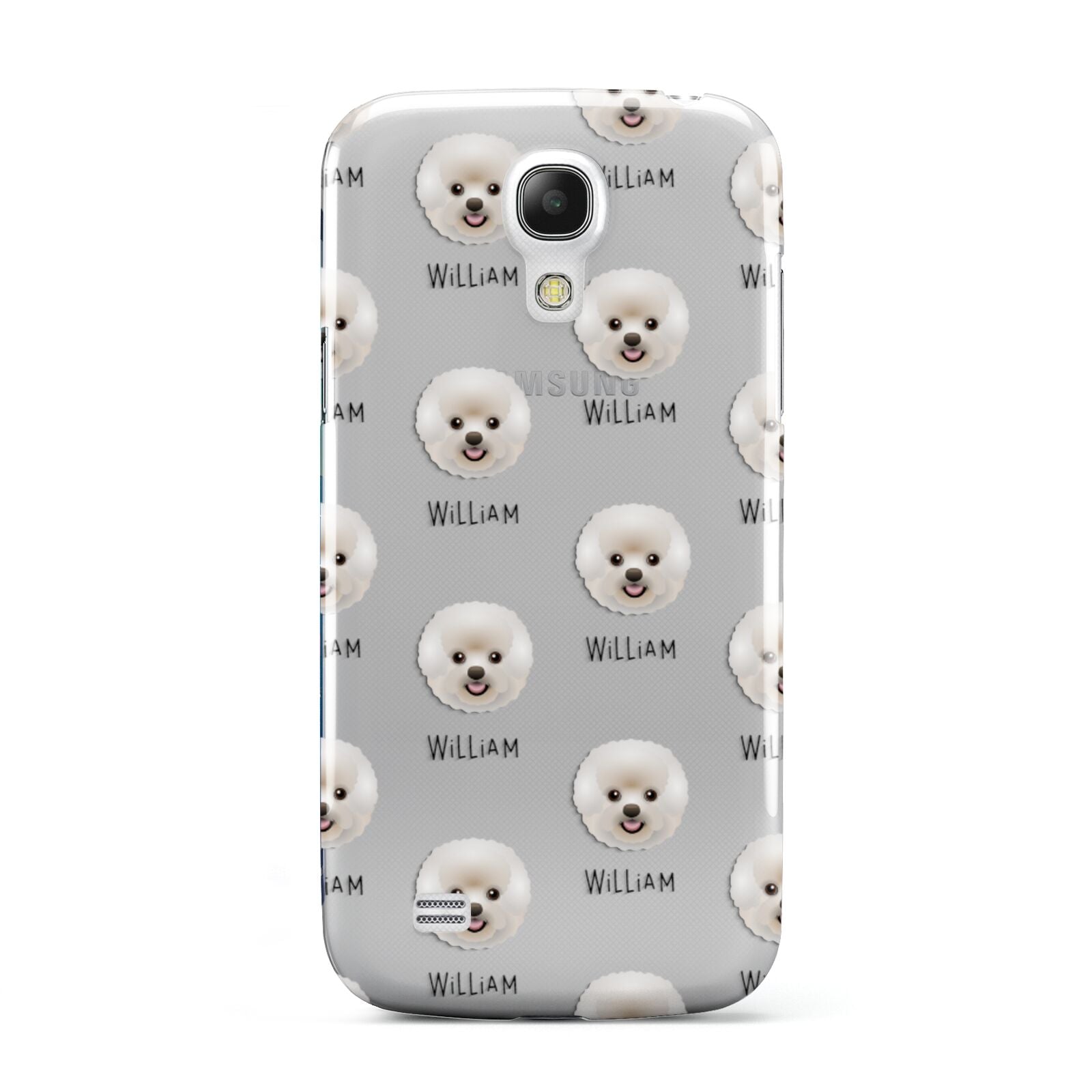 Bichon Frise Icon with Name Samsung Galaxy S4 Mini Case