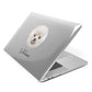 Bichon Frise Personalised Apple MacBook Case Side View