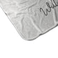 Bichon Frise Personalised Fleece Blanket Edging