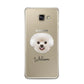 Bichon Frise Personalised Samsung Galaxy A3 2016 Case on gold phone