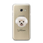 Bichon Frise Personalised Samsung Galaxy A3 2017 Case on gold phone