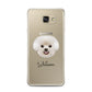 Bichon Frise Personalised Samsung Galaxy A7 2016 Case on gold phone