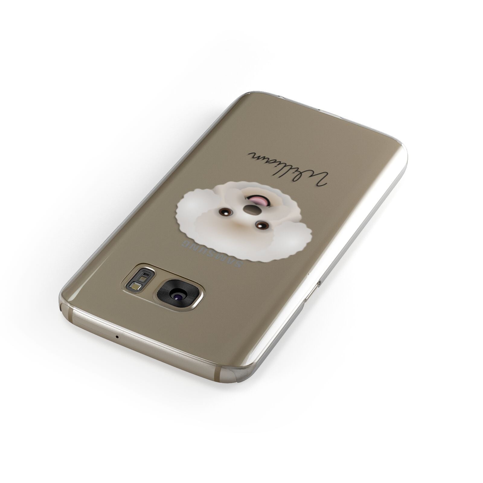 Bichon Frise Personalised Samsung Galaxy Case Front Close Up