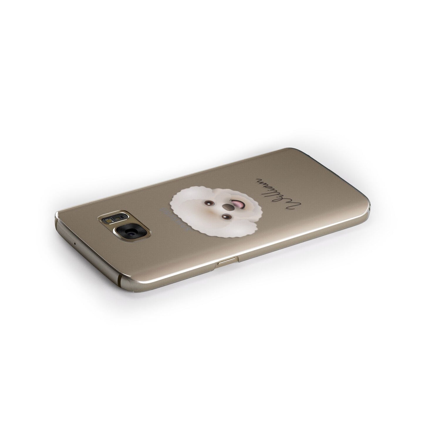 Bichon Frise Personalised Samsung Galaxy Case Side Close Up
