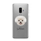Bichon Frise Personalised Samsung Galaxy S9 Plus Case on Silver phone