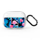 Black Blue Tropical Flamingo AirPods Pro Clear Case